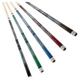 New $130 Pool Cues Set of 4 / 1, Pool Sticks...