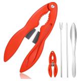 NEW 4pc Multifunctional Crab Cracker and Tools Set