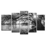 New $57 NEW My Easy Art  5 Pieces Modern Canvas...