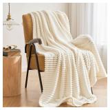 SEALED $45 Soft Fleece Couch Blanket (90x90')
