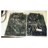 (L) 2 Pack Dark Green & Navy Blue Formal Shirts