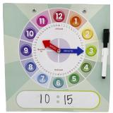 SEALED Teaching Clock w/Moveable Arms & Dry Erase