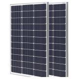 $242 Renogy 2Pack 100w solar panel 12v RV Solar
