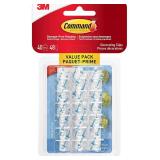 Command Indoor Mini Light Clips, 40 Clear