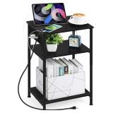 New $60 MOOACE Nightstand with Charging...