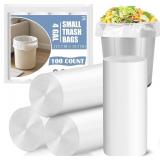 NEW 100PCS Small Kitchen Garbage Bags-15L