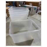 5pack Plastic Storage Bins