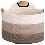 * $37 OIAHOMY Extra Large Storage Basket, 23' x...