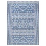 $115 (7x5 ft) Kandace Tribal Blue