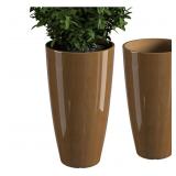 NEW $110 QCQHDU 21 inch Tall Planters for Outdoor