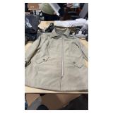USED Large Tan Women's Long Insulated Raincoat