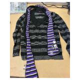 USED (Medium) Striped Scarf and Sweater Bundle