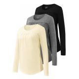 NEW (S) 3pack Womens Long Sleeve Tunic Tops