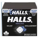 NEW $38 HALLS No Sugar Added Extra Strong