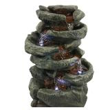 New $110 Sunnydaze Decor 15-in Resin Tabletop...