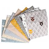 New No-Repeat Printed Floral Cotton Fabric Set...