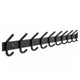 NEW $47 (30') Matte Black Coat Rack Wall Mount