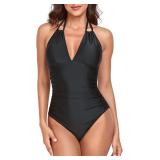 New $36 Opened Ocean Blues Women s Ruched Tummy...