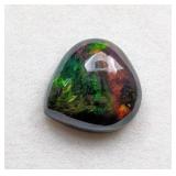 $4,590 App 2.04 ct Cert. Black Opal gemstone