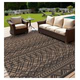 $140 MontVoo-Outdoor Rug 6x9ft Waterproof