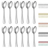 New Evanda Teaspoons 12 Pieces 14cm, Stainless...