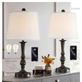 $86 Dungoo Farmhouse Table Lamp Sets