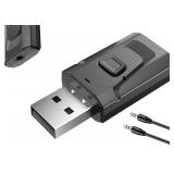 NEW USB BT Adapter w/AUX Cable for Car & Home