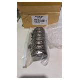 SEALED 7PK Antiqued Gold Curtain Clip Rings
