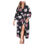 NEW $59 (XL) Womens Floral Lightweight Kimono Robe