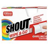 New Shout Wipes Stain Remover for Clothes...