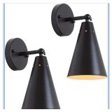 NEW $62 Black Wall Sconces Set of Two