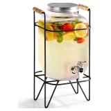 New $81 Glass Beverage Dispenser with Sturdy...