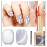 NEW $30 3pack Silver Cat Eye Gel Nail Polish