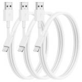 NEW 3PK 3FT Fast Lightning iPhone Charging Cables