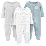NEW $34 3PK Newborn Sleep & Play Footies Outfits