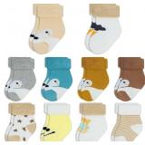 NEW 10PK Cute Cotton Baby Socks (0-3YR)
