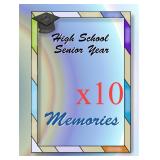 NEW $234 10PK High School Senior Year Memories