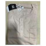 NEW (Med) Beige Long Sleeve knitted Shirt