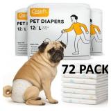 SEALED $68 (L) 72PK Dog Diapers LeakProof & Soft