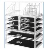 NEW $41 Makeup Organizer 3 Pieces Set