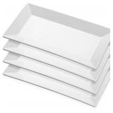 NEW $69 4PK 9.7' Elegant Porcelain Serving Platter