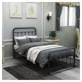 New $138 NEW DUMEE Twin Bed Frame with Vintage...