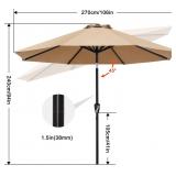 New $113 ABCCANOPY 9FT Patio Umbrella - Outdoor...