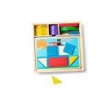 DAMAGED Melissa & Doug Beginner Wooden Pattern