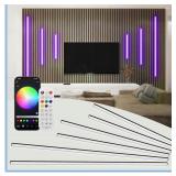 DAMAGED $110 6 Pcs RGB Smart Recessed Lighting