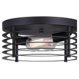 USED $153 2-Light Flush Mount Ceiling Light