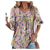 New $30 onlypuff Womens 3/4 Sleeve Tunic Tops...