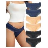 NEW 6PK (XL) Women's Cotton Cheeky Briefs