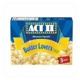 New Act ii Microwave Gourmet Popcorn - Butter...