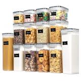 NEW $36 14pcs Food Storage Containers Set